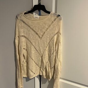 Sandro Beige Knit Sweater